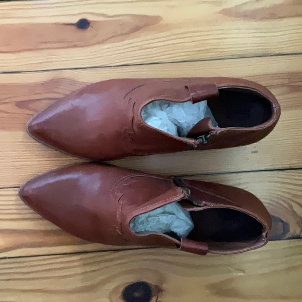 frye booties brown